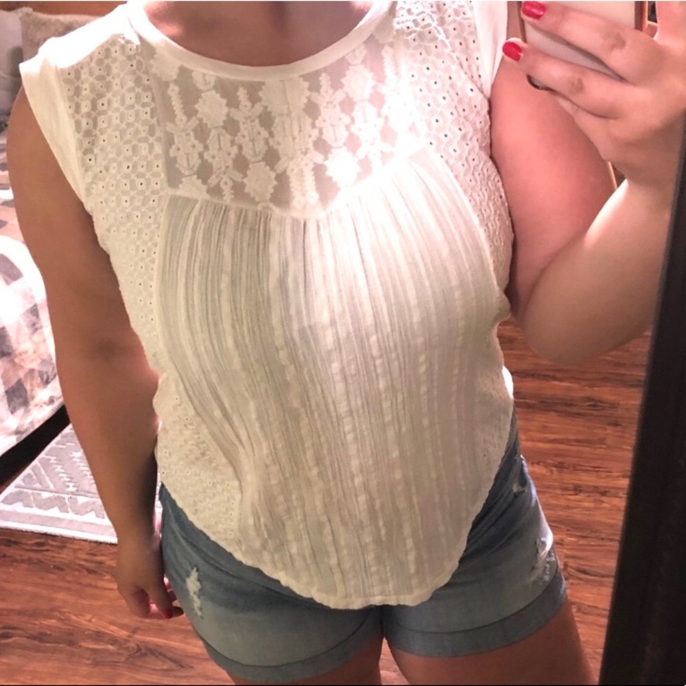 Lucky Brand Textured Blouse - Picture 2 of 6